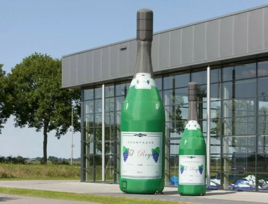 Opblaasbare Champagnefles