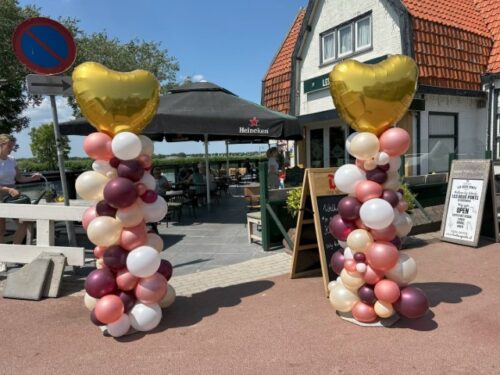 Organische foliehart ballonnenpilaren