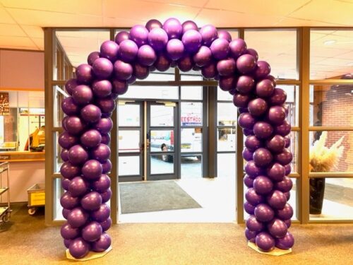 Ballonnenboog volledig in paars