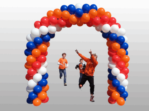 Ballonnenboog in Hollandse kleuren